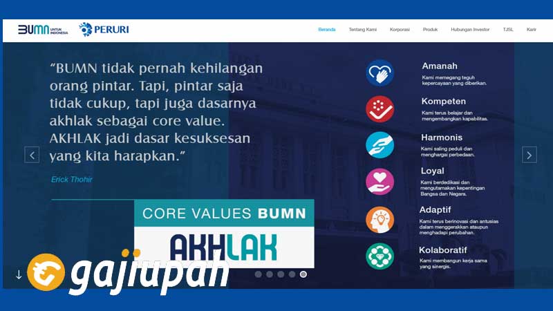 Gaji Karyawan Perum Percetakan Uang Republik Indonesia Semua Jabatan Terbaru