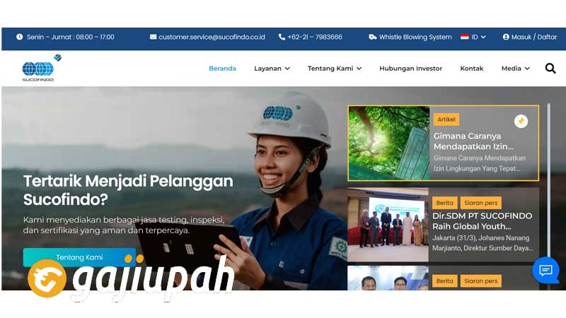 Gaji Karyawan PT Surveyor Indonesia (Persero) Semua Jabatan Terbaru